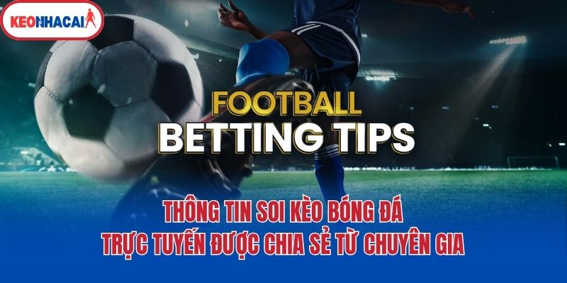 Thông tin soi kèo bóng đá trực tuyến được chia sẻ từ chuyên gia